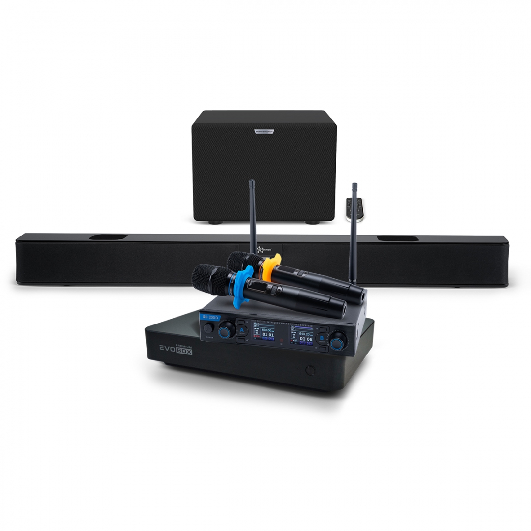 Hi-End караоке-система EVOBOX Premium + EvoSoundBar (саундбар с караоке) в Никольске
