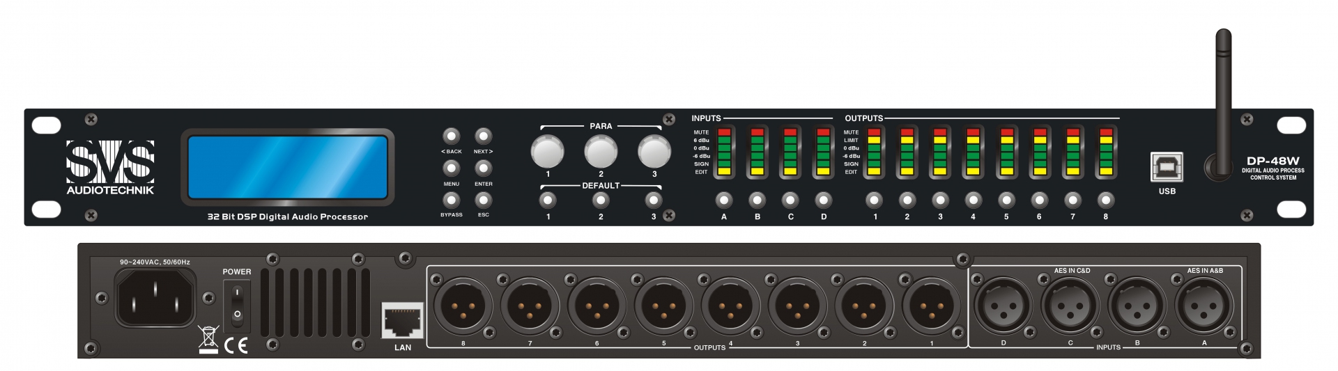SVS Audiotechnik DP-48W Цифровой процессор: 4 входа 8 выходов в Никольске