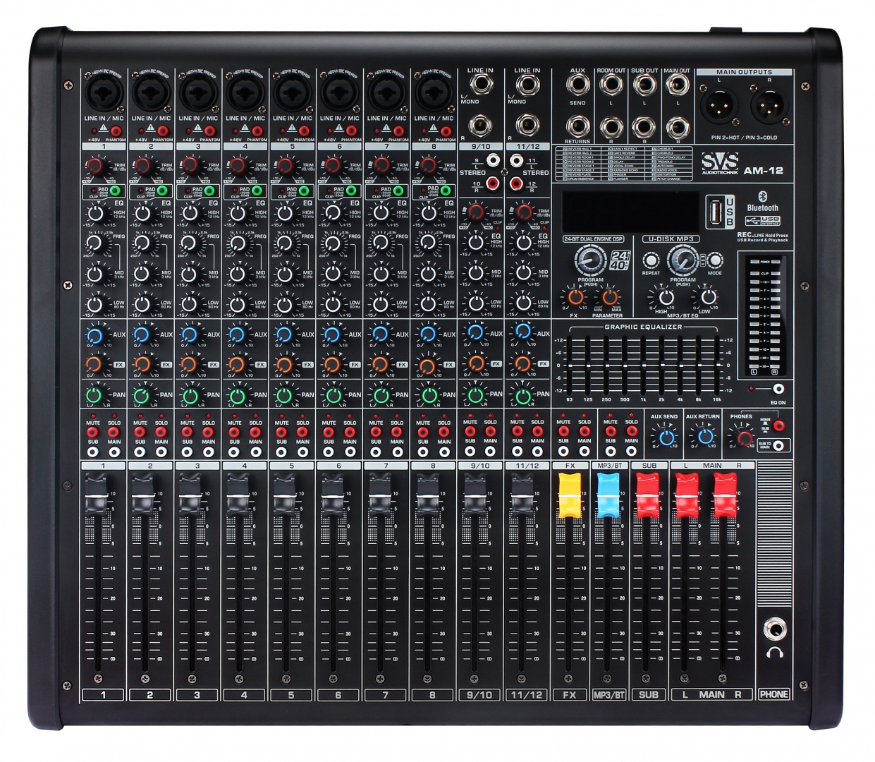 SVS Audiotechnik mixers AM-12 Микшерный пульт аналоговый, 12-канальный в Никольске