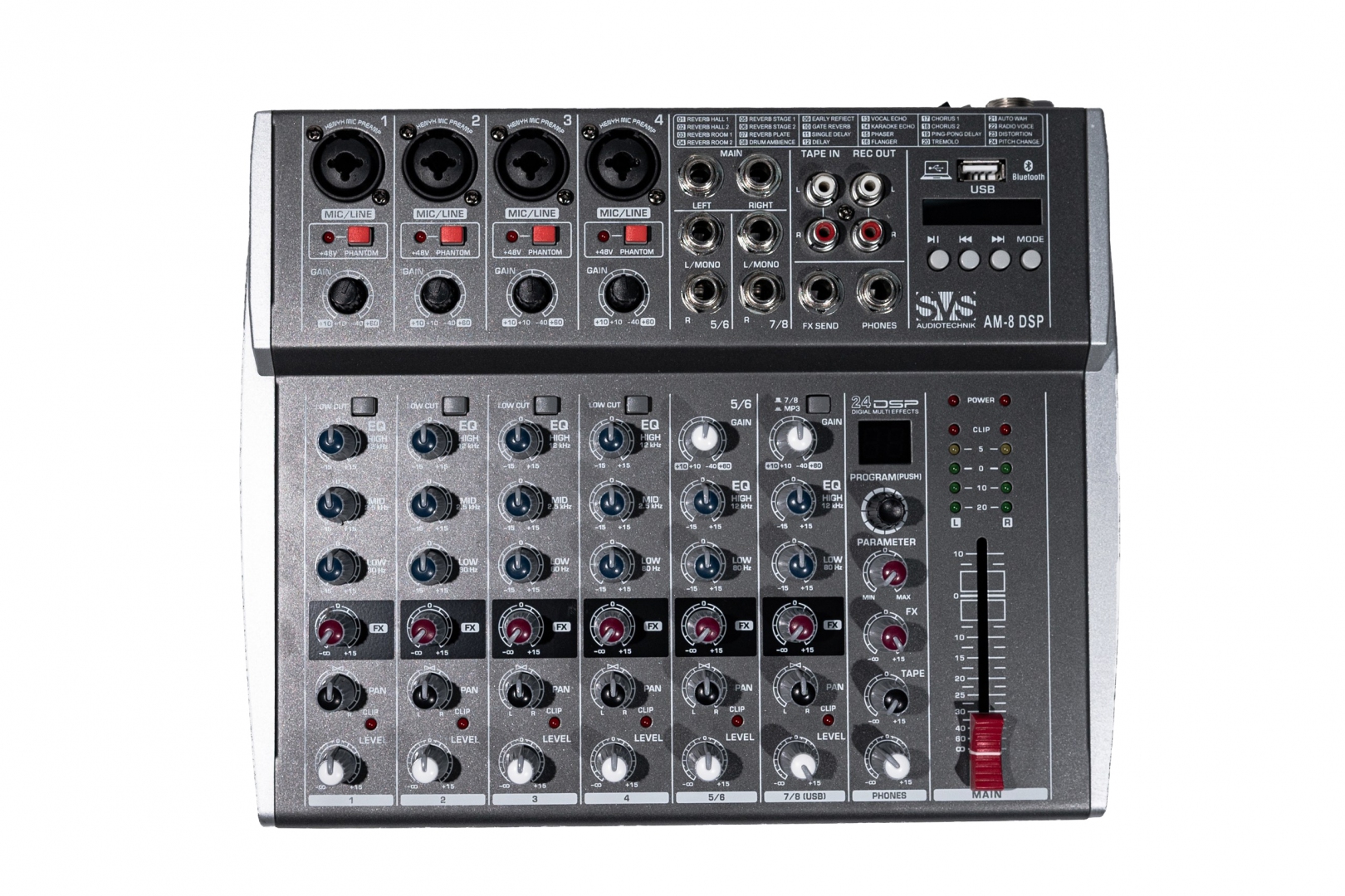 SVS Audiotechnik mixers AM-8 DSP Микшерный пульт аналоговый, 8-канальный в Никольске