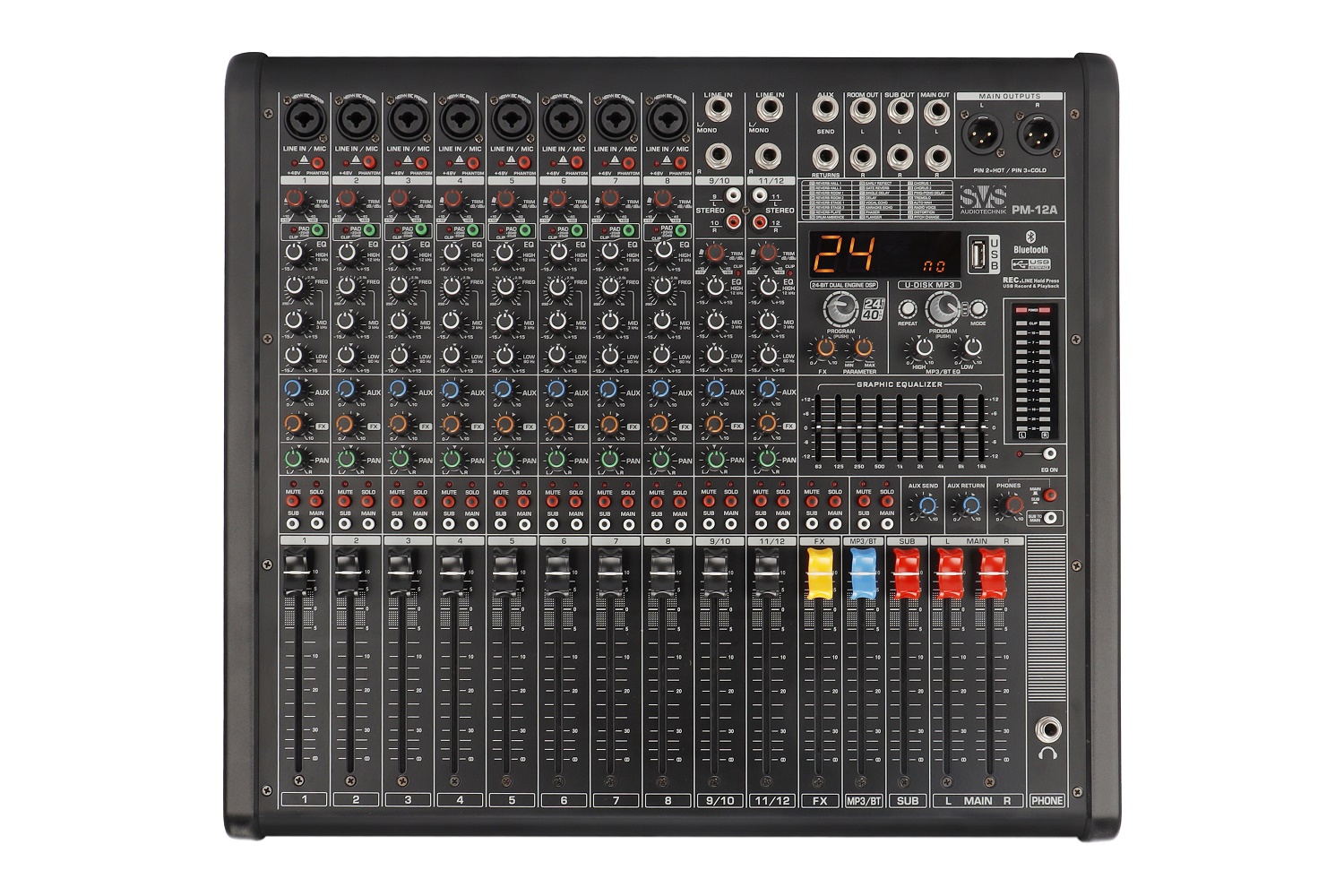 SVS Audiotechnik mixers PM-12A Активный аналоговый микшерный пульт, 12-канальный в Никольске